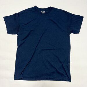 Gildan DryBlend Short Sleeve Blank Tee Navy Large
